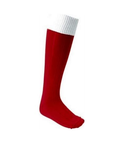 Chaussettes de foot homme rouge / blanc Euro