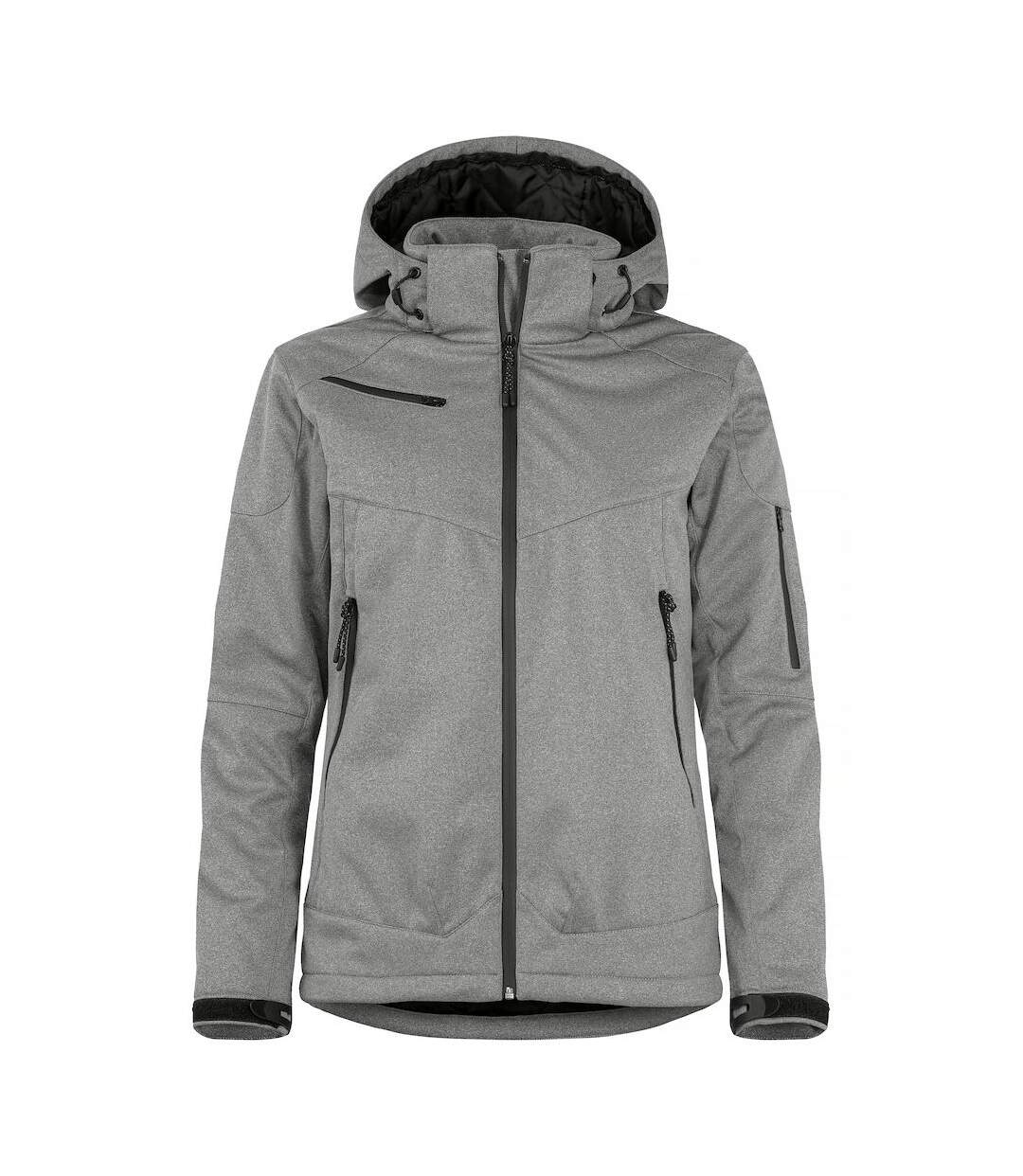 Womens/ladies Grayland Padded Jacket Anthracite Melange Clique-1