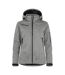 Womens/ladies Grayland Padded Jacket Anthracite Melange Clique-1