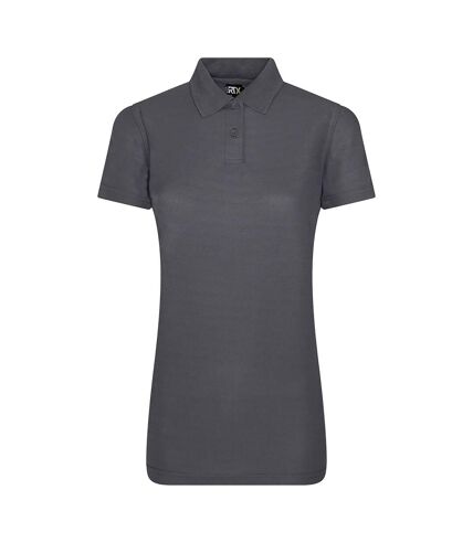 PRO RTX Womens/Ladies Pro Polyester Polo Shirt (Solid Grey)