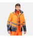 Mens 3 In 1 Hi-vis Jacket Orange Navy Regatta Professional-1