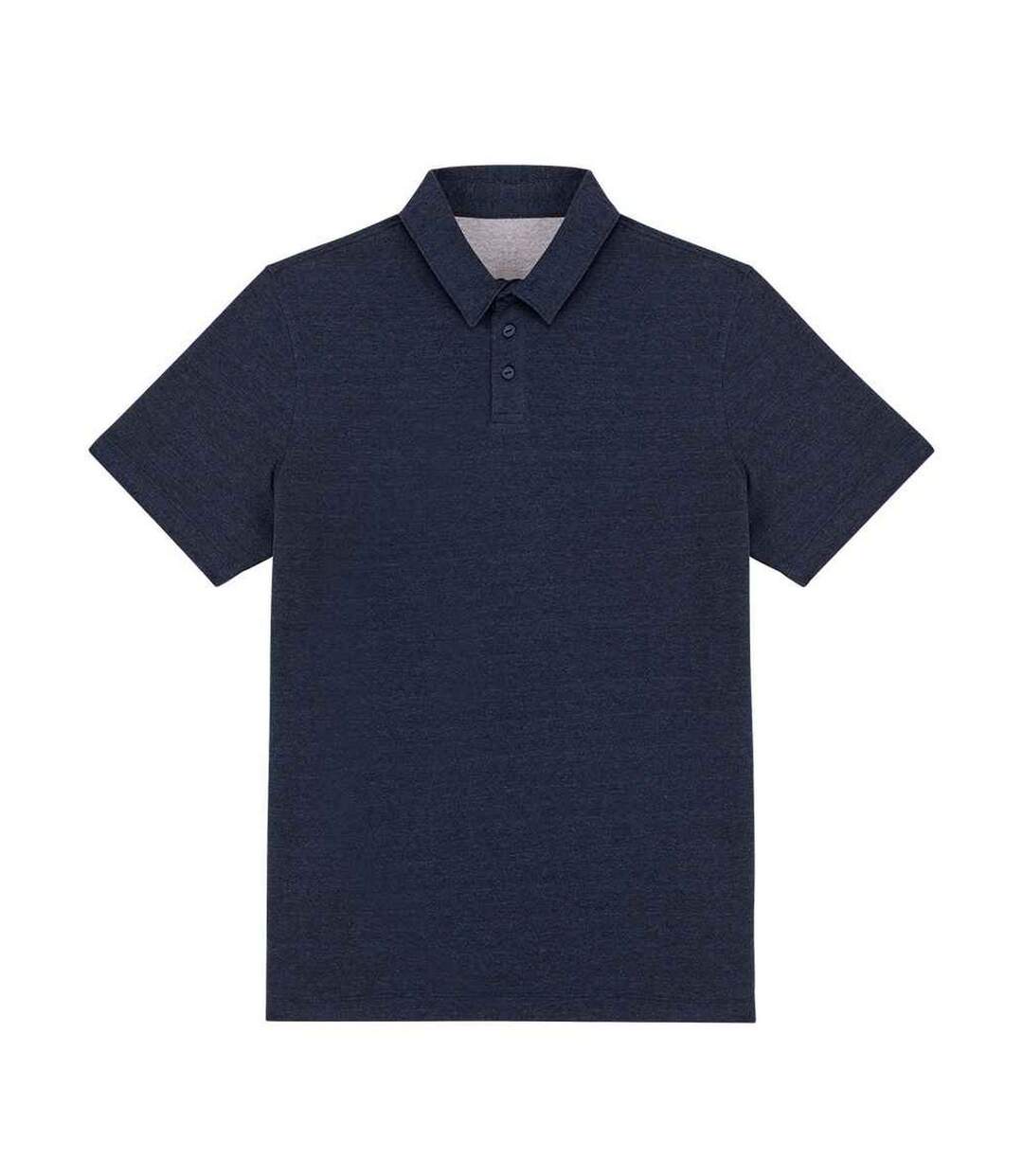 Polo homme bleu marine chiné Native Spirit Native Spirit