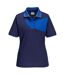 Portwest Womens/Ladies PW2 Polo Shirt (Navy/Royal Blue) - UTPW357