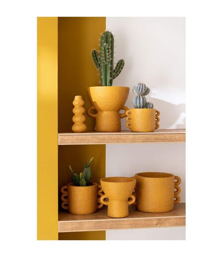 Vase Rond Design Zenia 25cm Ocre