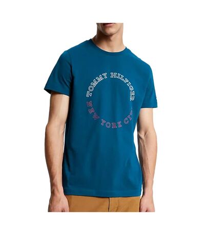T-shirt Bleu Foncé Homme Tommy Hilfiger Monotype Roundle