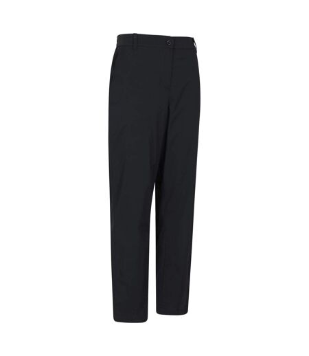 Womens/ladies Delta Fleece Lined Winter Trousers Black Mountain Warehouse