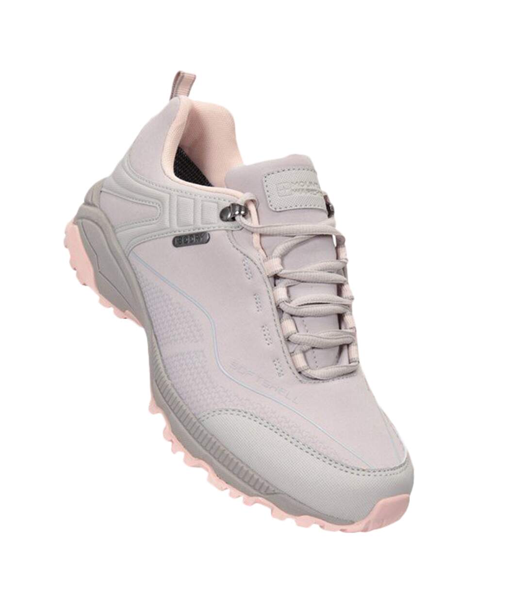 Womens/ladies Collie Waterproof Walking Shoes Beige Mountain Warehouse-1