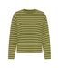 T-Shirt manches longues vert femme only happy-1
