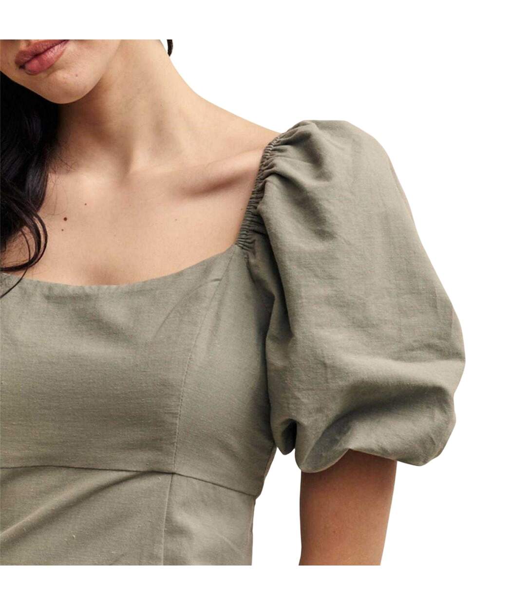 Robe Mi-longue Henri Femme Vert Nobody´s Child-3