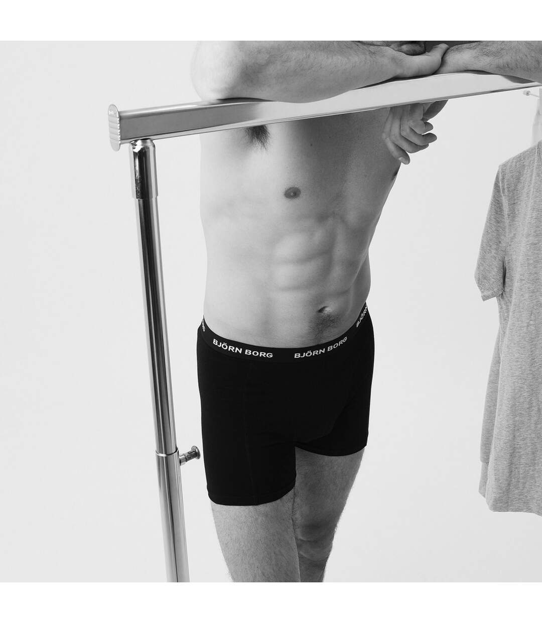 5 Pack Mens Designer Band Cotton Boxer Shorts-3