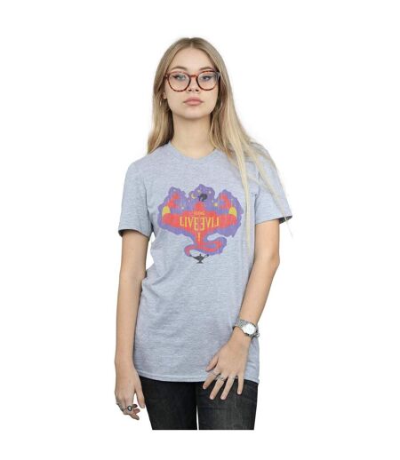 Disney - T-shirt THE DESCENDANTS GENIE LONG LIVE - Femme (Gris chiné) - UTBI20002