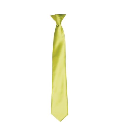 Premier Colors Mens Satin Clip Tie (Mid Blue) (One Size)