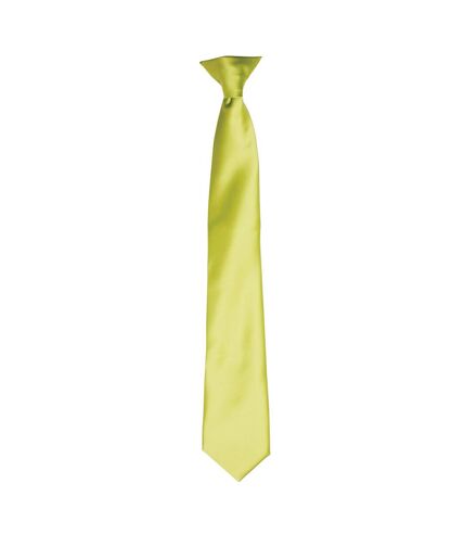 Premier Colours Mens Satin Clip Tie (Mid Blue) (One size) - UTRW4407