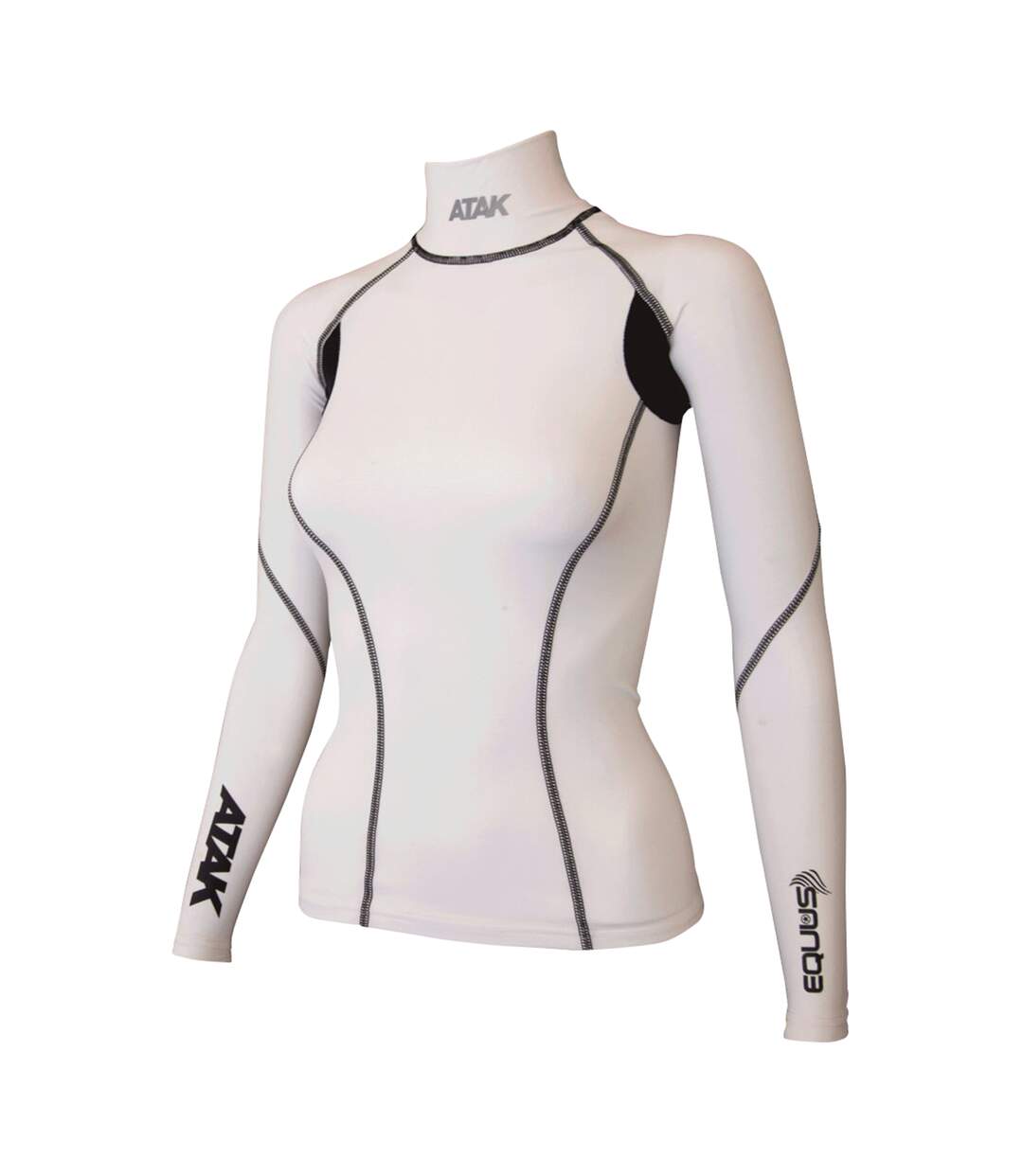 Equus Womens/ladies Compression Shirt White Atak-1