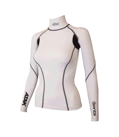 Equus Womens/ladies Compression Shirt White Atak