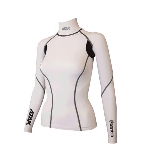 Equus Womens/ladies Compression Shirt White Atak