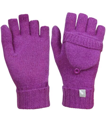 Womens/ladies tussock fingerless gloves azalea Trespass