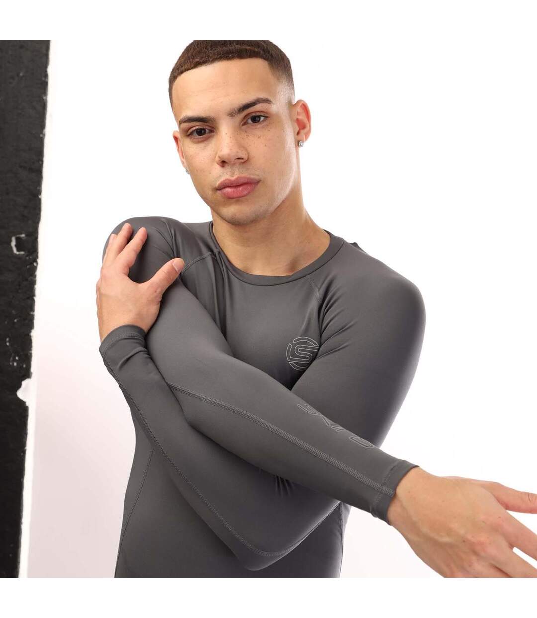 Haut Manches Longues Series-2 Homme Charbon Skins-4