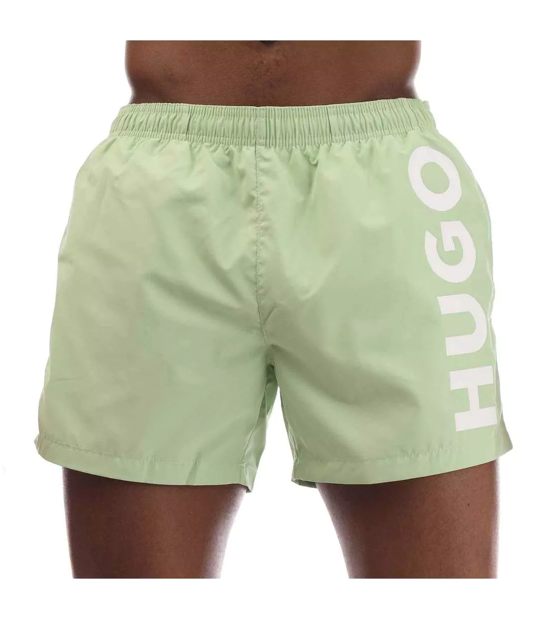Short De Bain Style Logo Abas Homme Vert Hugo-1