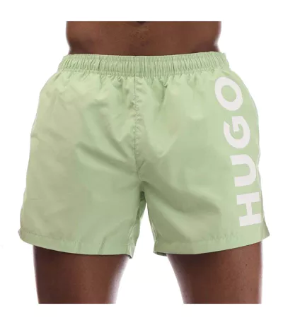 Short De Bain Style Logo Abas Homme Vert Hugo