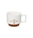Lot de 4 Mugs sur Rack Hello 30cl Blanc-3