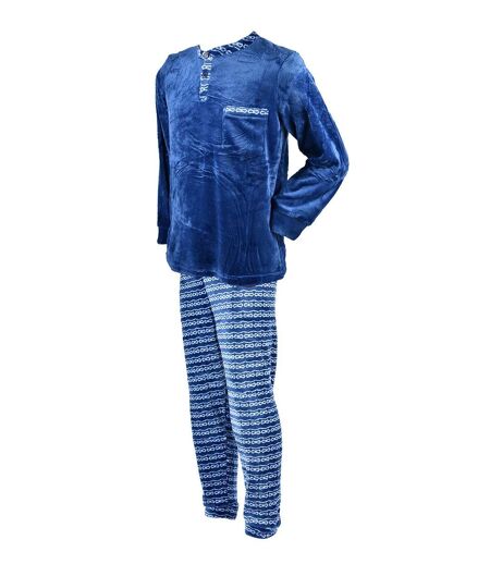 Pyjama Homme POLAIRE ECO 2545 BLEU