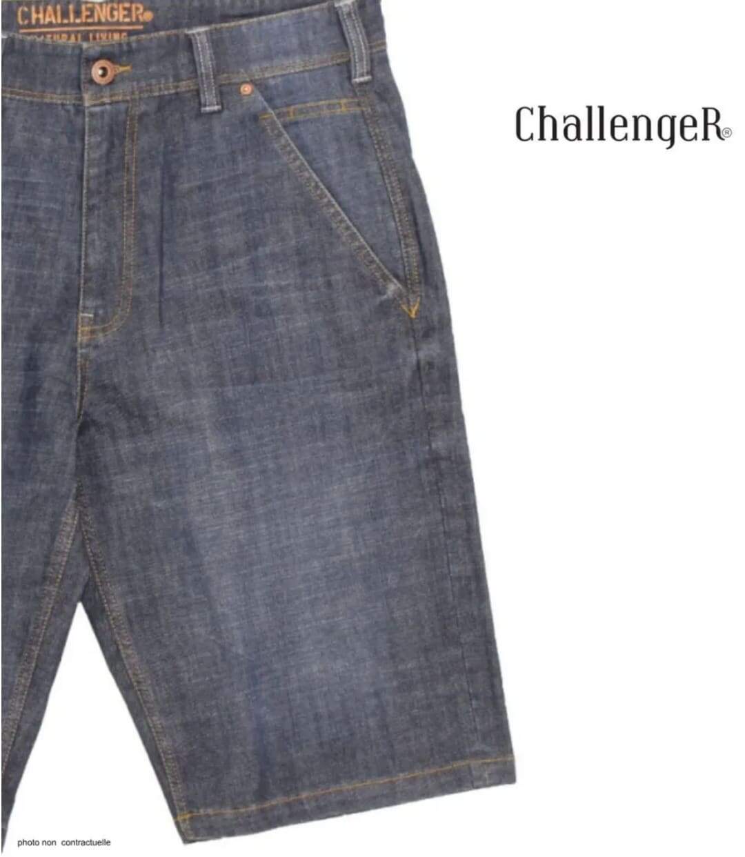 Bermuda en jean CHALLENGER IBIS1 : le short denim extensible au confort absolu-4