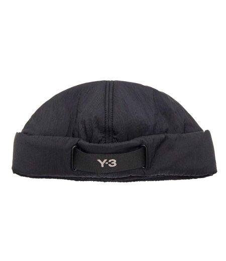 Womens/ladies Webbing Padded Beanie Black Y-3