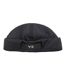 Womens/ladies Webbing Padded Beanie Black Y-3-1