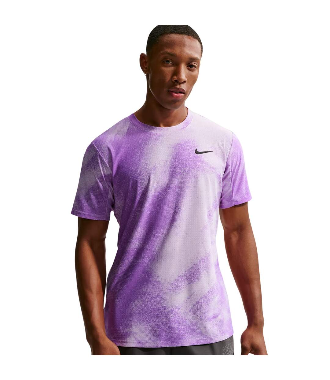 T-shirt Court Slam Homme Rose Violet Noir Nike-2