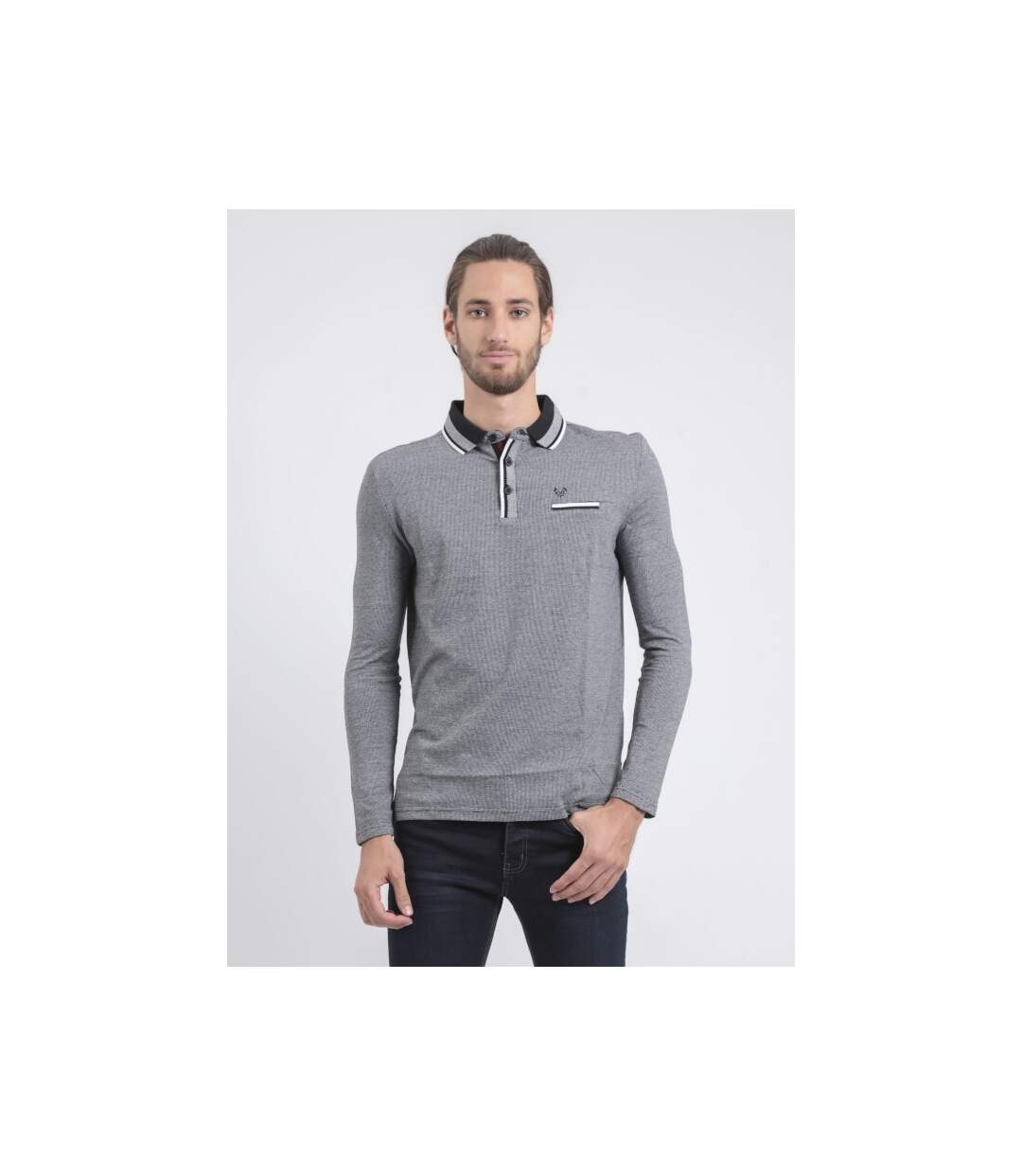 Polo manches longues pur coton PAMELVINE-1