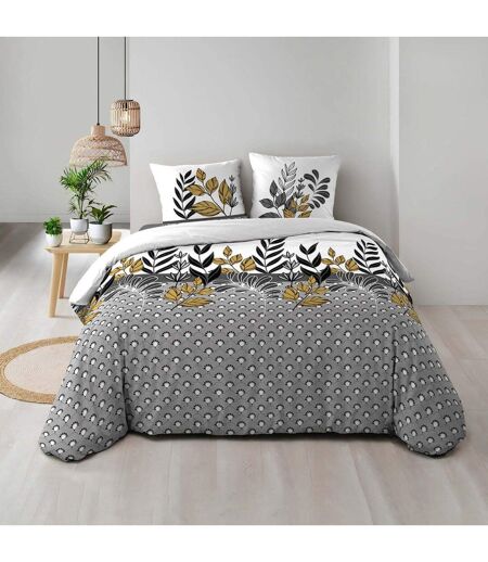 Parure de Lit 3 Pièces Catalia 240x220cm Gris