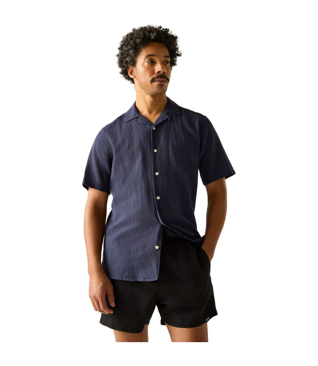 Short De Bain Mawson Homme Noir Bleu Vif Regatta-1