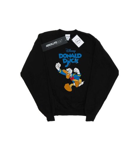 Disney Sweatshirt Donald Duck Furious Donald Womens/Ladies (Noir) - UTBI27900