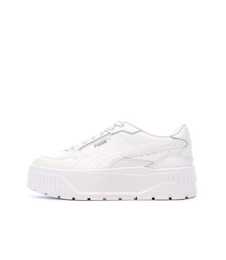 Baskets blanches femme puma karmen 397461