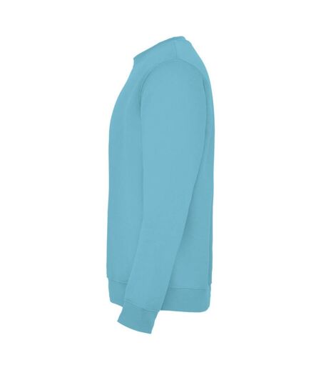 Unisex adult clasica crew neck sweatshirt turquoise Roly