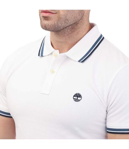 Polo manches courtes adulte blanc Timberland