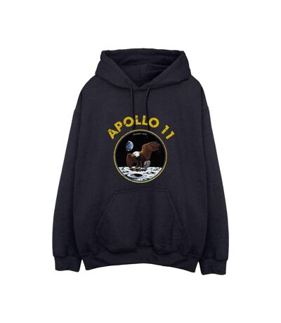 NASA Womens/Ladies Classic Apollo 11 Hoodie (Black)