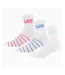 Chaussettes De Sport Style Rayures Contrastées Femme Blanc Lee-2