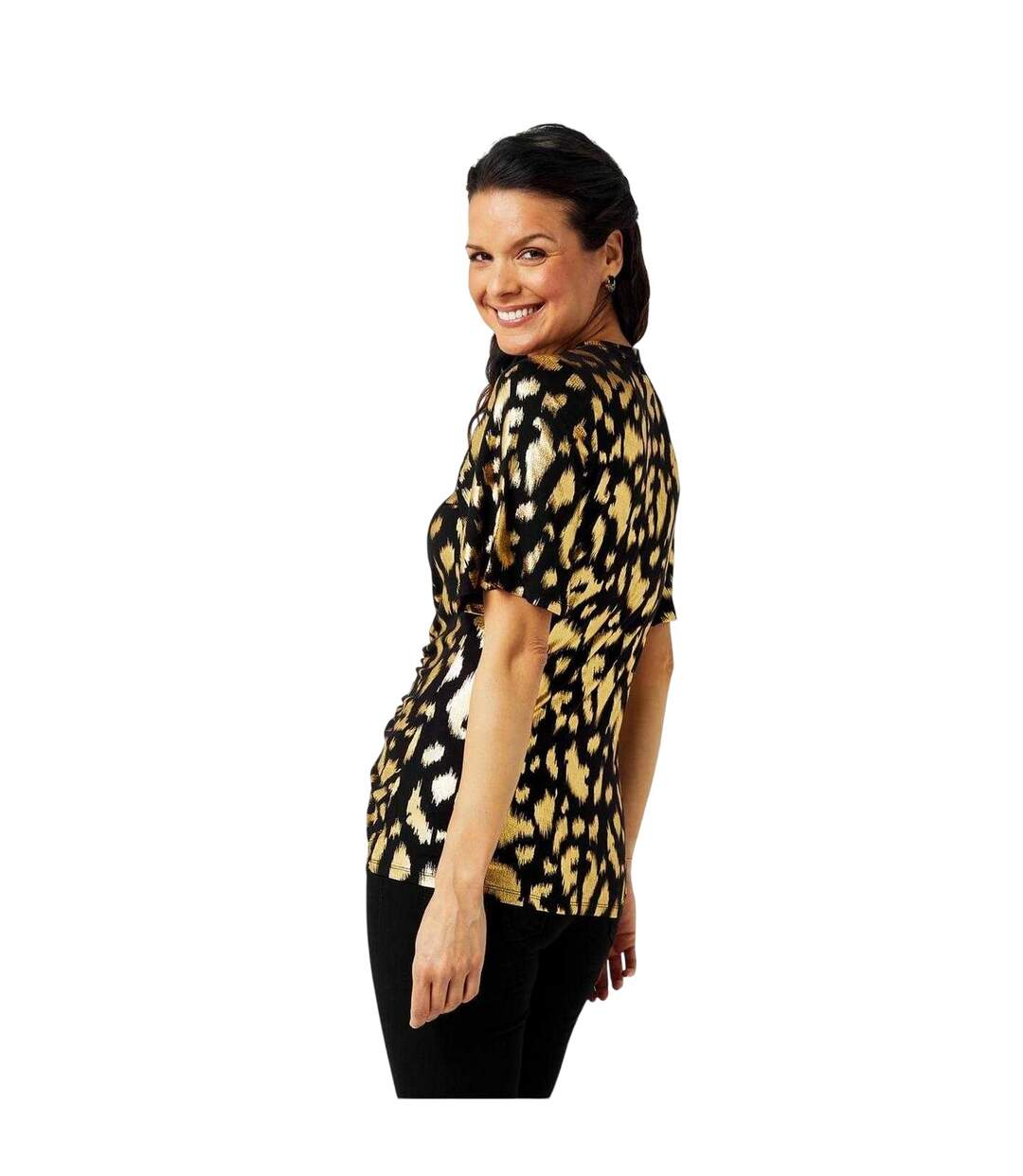 Haut Motif/style Trou De Serrure Femme Marron Noir Biba-3