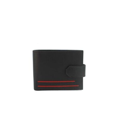 Eastern Counties Leather - Portefeuille GRAYSON - Adulte (Noir / Rouge) (Taille unique) - UTEL414