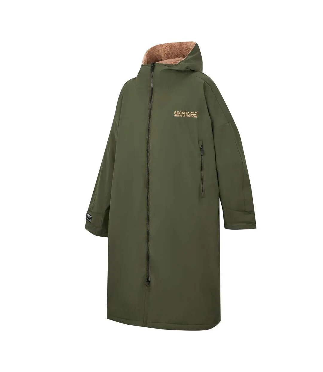 Peignoir À Langer Imperméable Motif/style Cheval Adulte Kaki Foncé Regatta-4