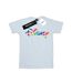 Disney T-shirt boyfriend en coton à logo arc-en-ciel pour femmes et hommes (Blanc) - UTBI37985-1