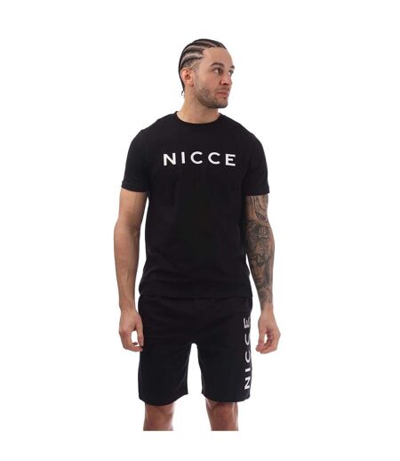 Ensemble T-shirt Et Short Détente Style Logo Homme Noir Nicce