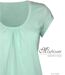 Tee-shirt Mayflower Djibouti4 en coton bio : la douceur du vert sauge et des fronces féminines-4