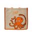 Tote Bag Motif/style Pieuvre Taille Unique Orange Lazy Jacks-1