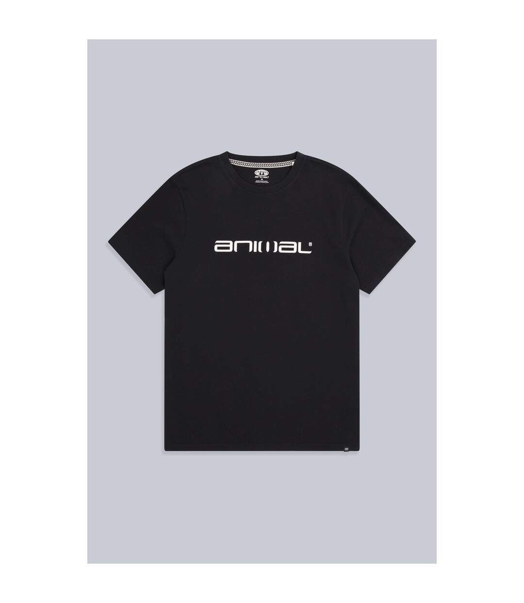 Mens leon organic relaxed fit t-shirt black Animal-2