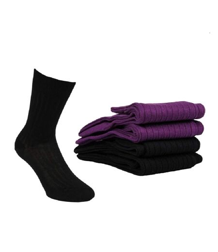 Chaussettes Homme Lot de 4 Fil d'Ecosse