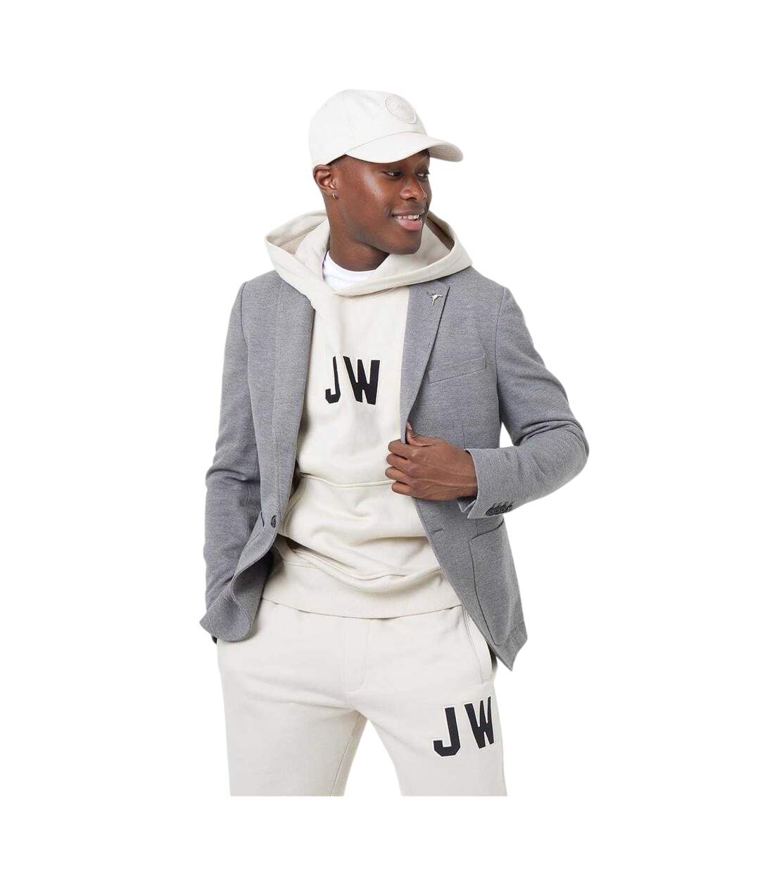 Blazer Motif/style Logo Homme Gris Jack Wills-1