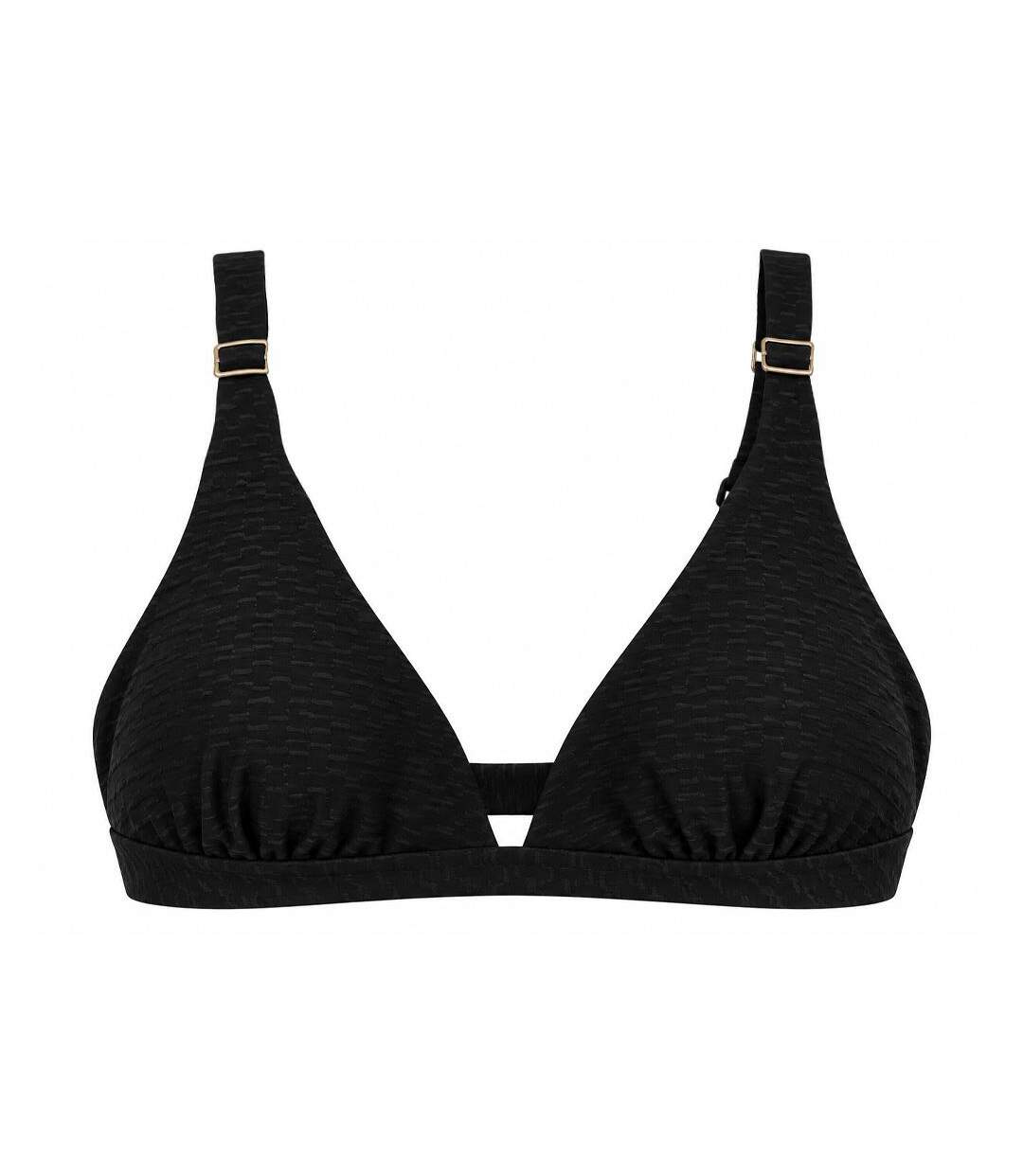 Haut de maillot de bain triangle noir femme grain de sable diana-1
